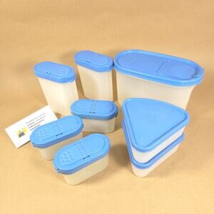 Tupperware Modular Mates 8 pc Bundle #1612-4 2 #1846 3 #1843 2 #1799 Pie Mates